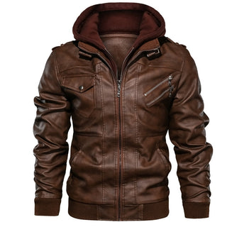 Herren Jacke mit abnehmbarer Kapuze und Taschen