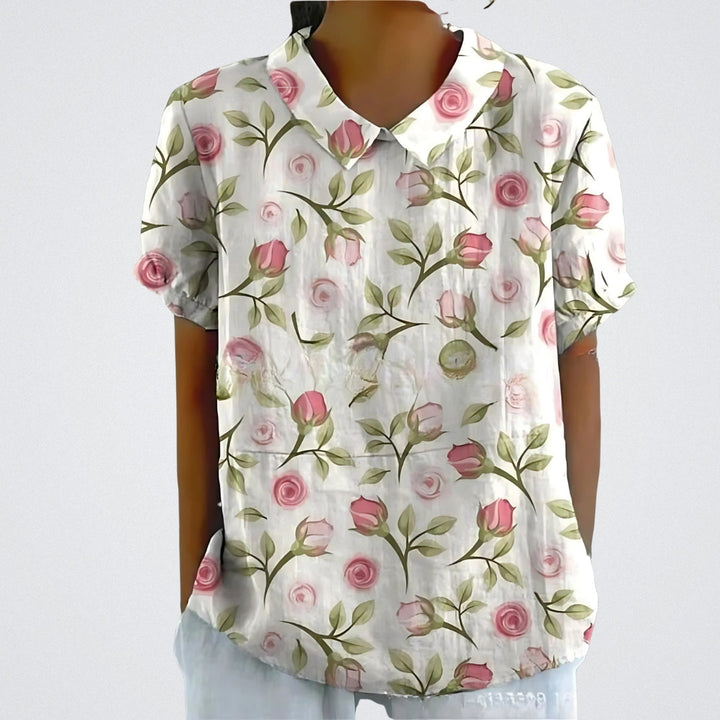 Lina™ - Stilvolle Bluse mit Blumenmuster