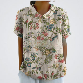 Lina™ - Stilvolle Bluse mit Blumenmuster