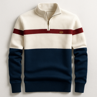 ELSTON HERITAGE PULLOVER MIT VIERTELZIP
