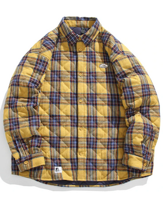 Vintage Baumwoll-Padded Jacke