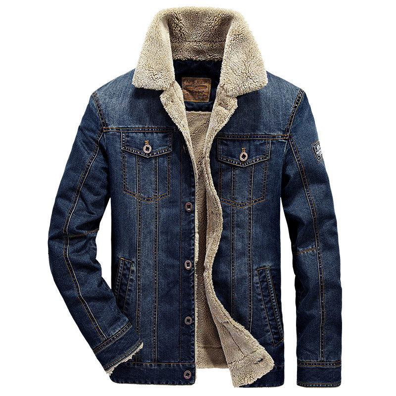 Herrenjacke mit Knöpfen und Seitentaschen