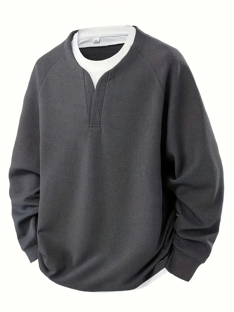 Wilbert™ - Alltags-Langarmshirt mit Lagenlook