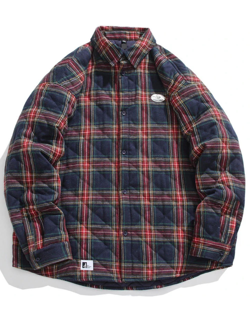 Vintage Baumwoll-Padded Jacke
