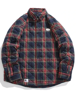 Vintage Baumwoll-Padded Jacke