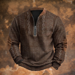 Ford™ - Texturierter Halb-Zip Pullover