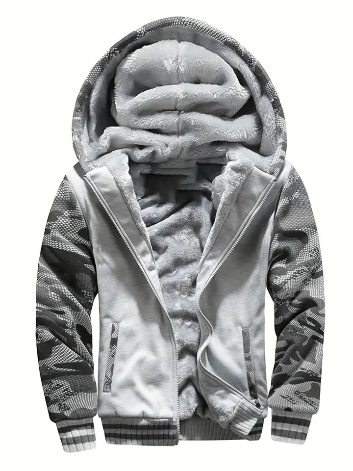 Noah - Warme Herren Fleecejacke Mit Kapuze