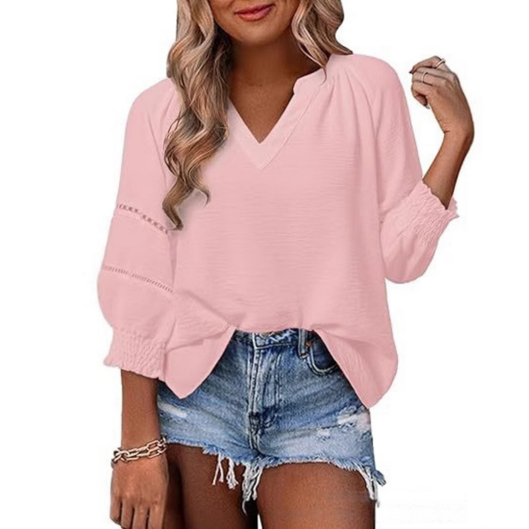 Gianna™ - Legere elegante Bluse mit Laternenärmeln für den Sommer