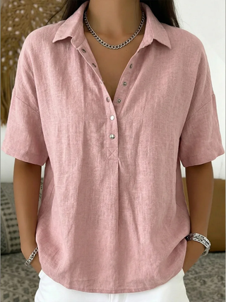 Willow | Bluse mit Kragen und Knopf