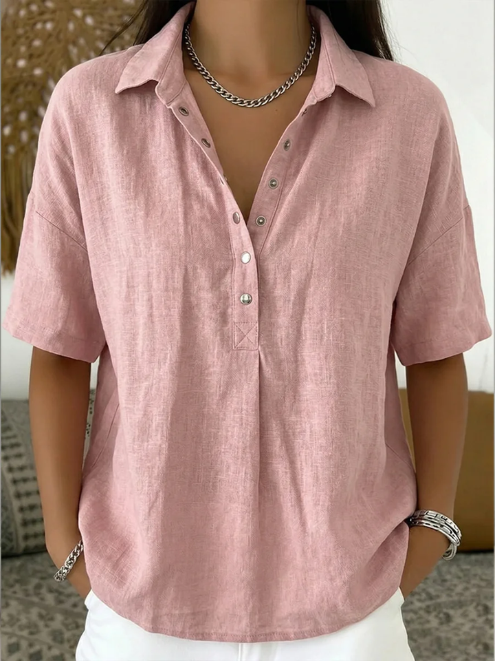 Willow | Bluse mit Kragen und Knopf