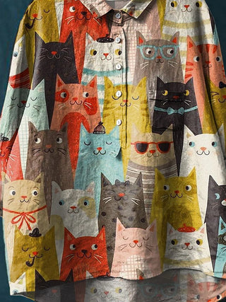 Sheila™ - Katzenkunst-Shirt