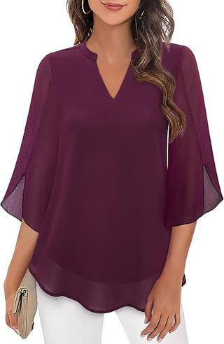 Annelyn | Luxe Geschichtete Bluse