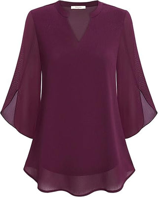 Annelyn | Luxe Geschichtete Bluse