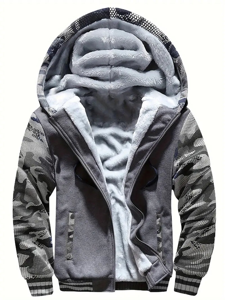 Noah - Warme Herren Fleecejacke Mit Kapuze