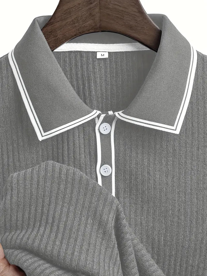Emilio™ - Herren maßgeschneiderte gerippte Polo