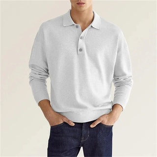 JAMES - ELEGANTES HERREN-POLOSHIRT MIT LANGEN ÄRMELN