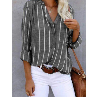 Candace™ | Gestreifte lässige Bluse