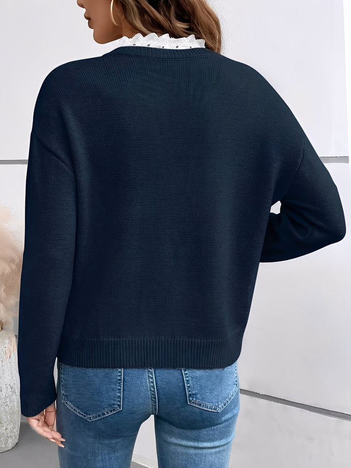Vera™ - Elegante Bluse mit Spitzen-Detail