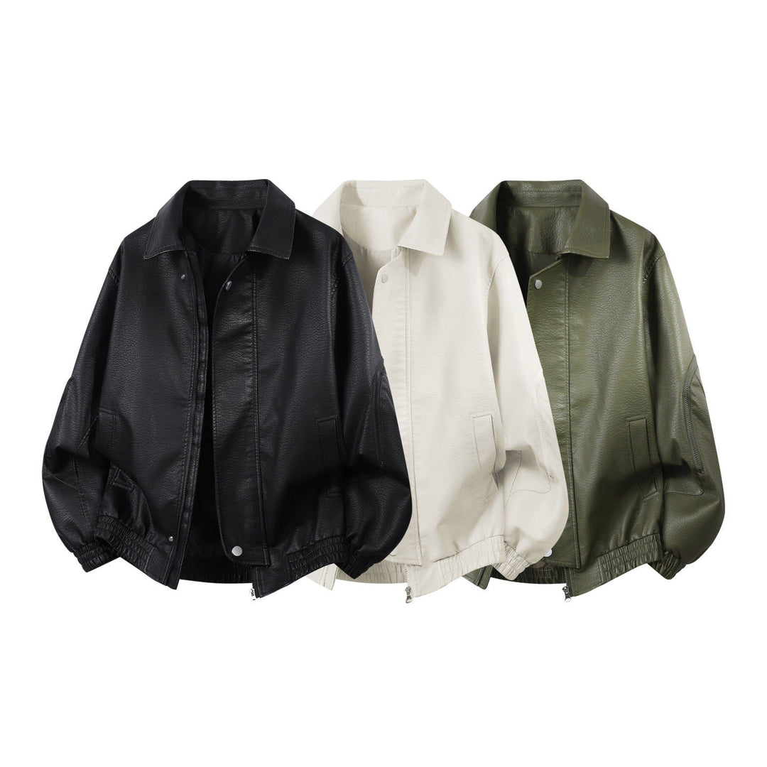 Herren Oversize-Blouson mit elastischem Saum und verdecktem Reißverschluss