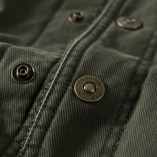 Herren-Langarmjacke mit Knöpfen und Taschen