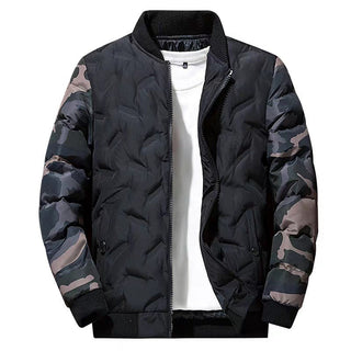 Herren Bomberjacke mit langen Ärmeln und Taschen