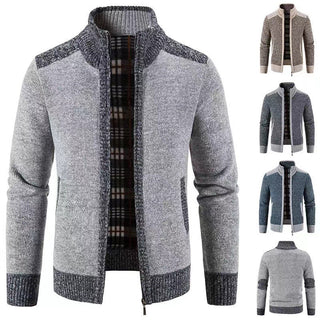 Herren Langarm-Zip-Jacke mit Taschen