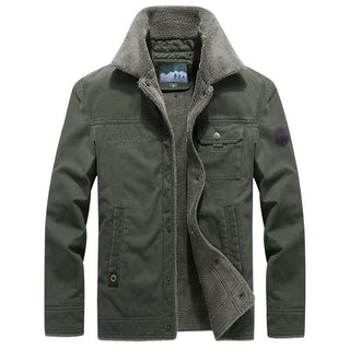 Herren-Langarmjacke mit Knöpfen und Taschen