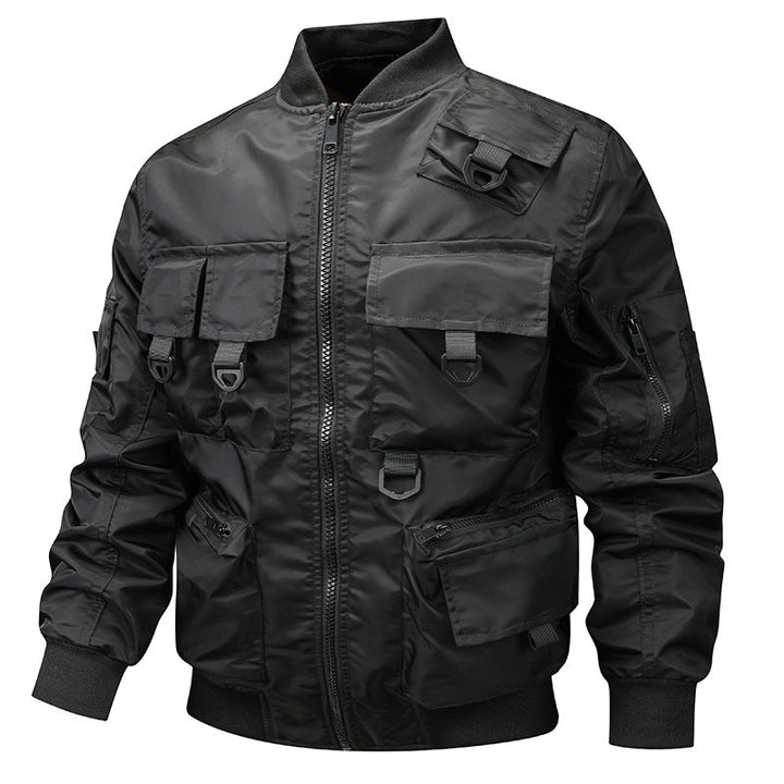 Herren Bomberjacke mit modularen Taschen und D-Ring-Details