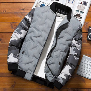 Herren Bomberjacke mit langen Ärmeln und Taschen