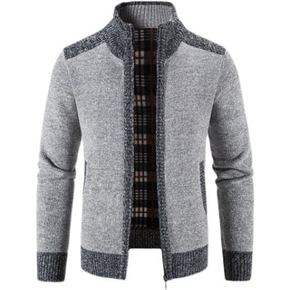 Herren Langarm-Zip-Jacke mit Taschen