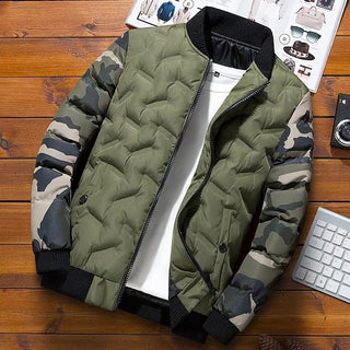 Herren Bomberjacke mit langen Ärmeln und Taschen
