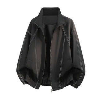 Herren Oversize-Leichtblouson mit Stehkragen und elastischem Saum