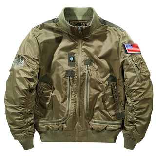 Herren Bomberjacke im Fliegerstil mit mehreren Taschen