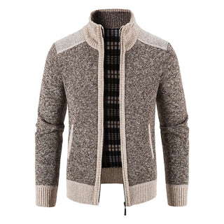 Herren Langarm-Zip-Jacke mit Taschen