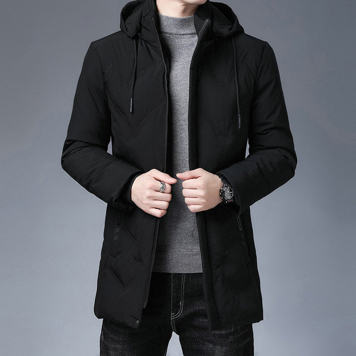 Herren Langarm Kapuzenjacke mit Taschen