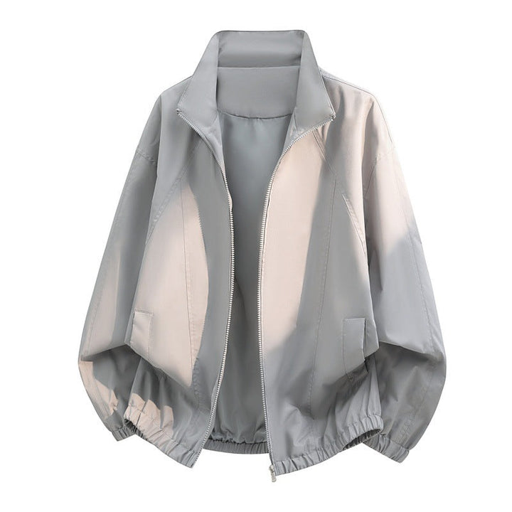 Herren Oversize-Leichtblouson mit Stehkragen und elastischem Saum
