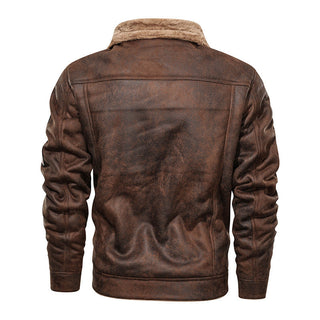 Herren Jeansjacke mit Teddyfutter und Druckknopfleiste