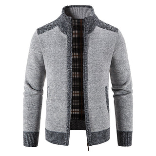 Herren Langarm-Zip-Jacke mit Taschen