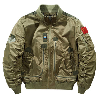 Herren Bomberjacke im Fliegerstil mit mehreren Taschen