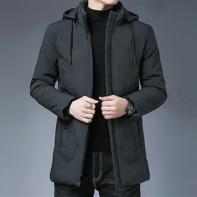 Herren Langarm Kapuzenjacke mit Taschen