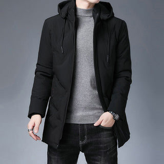 Herren Langarm Kapuzenjacke mit Taschen