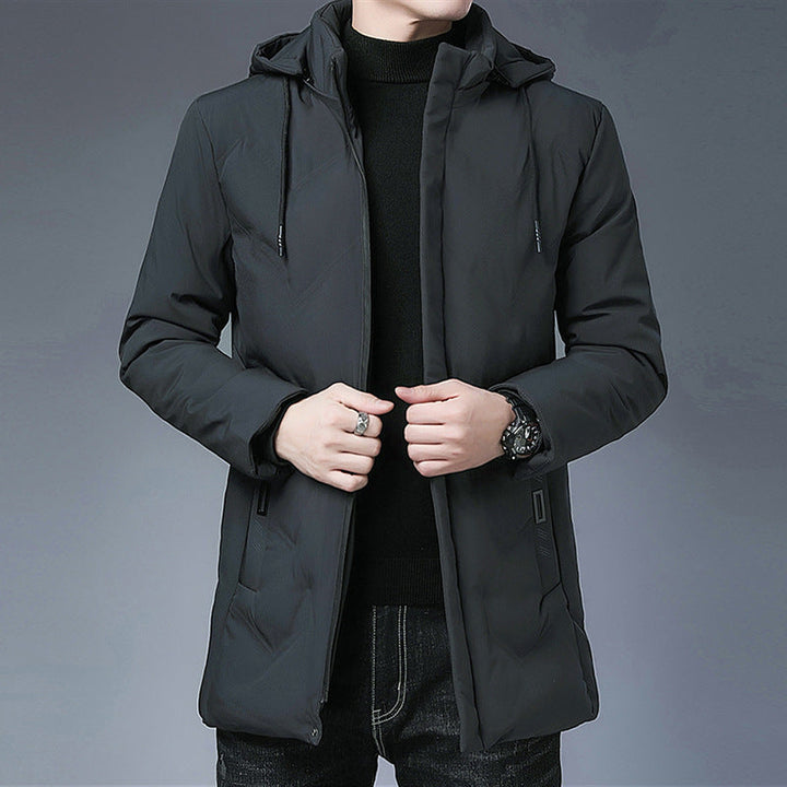 Herren Langarm Kapuzenjacke mit Taschen
