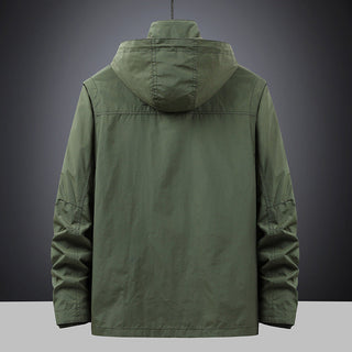 Herren Fieldjacke mit Kapuze und Multifunktionstaschen