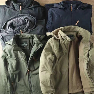 Herren wasserabweisende Allwetter-Trekkingjacke mit Kapuze