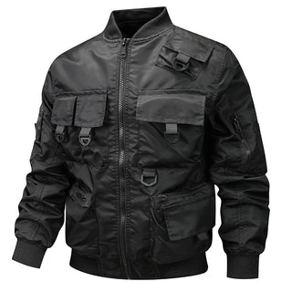 Herren Bomberjacke mit modularen Taschen und D-Ring-Details