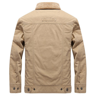 Herren-Langarmjacke mit Knöpfen und Taschen