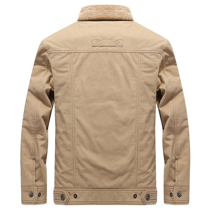 Herren-Langarmjacke mit Knöpfen und Taschen