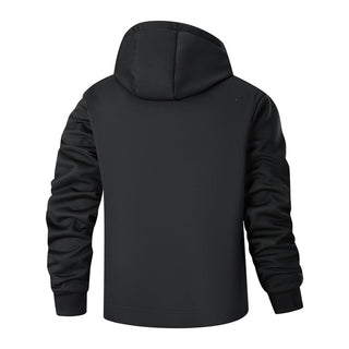 Herren Langarm Kapuzenjacke mit Kordelzug und Taschen