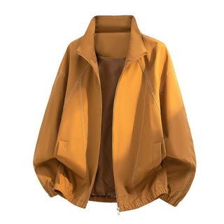 Herren Oversize-Leichtblouson mit Stehkragen und elastischem Saum