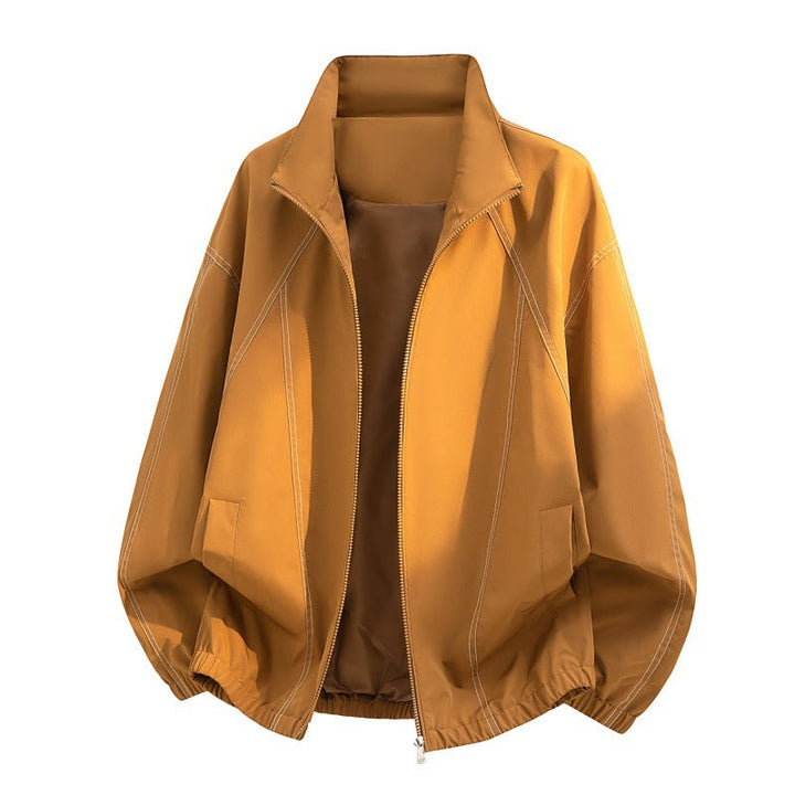 Herren Oversize-Leichtblouson mit Stehkragen und elastischem Saum